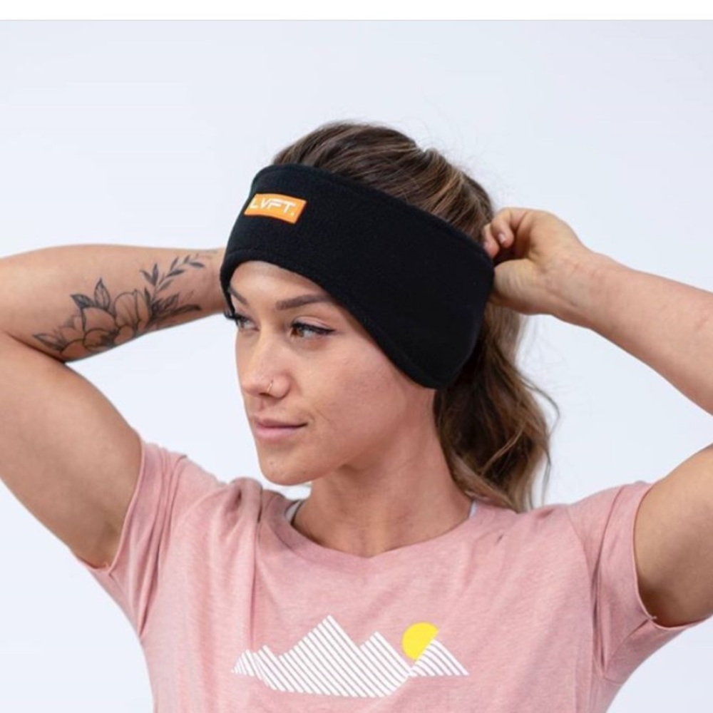 Black Livefit fleece headband